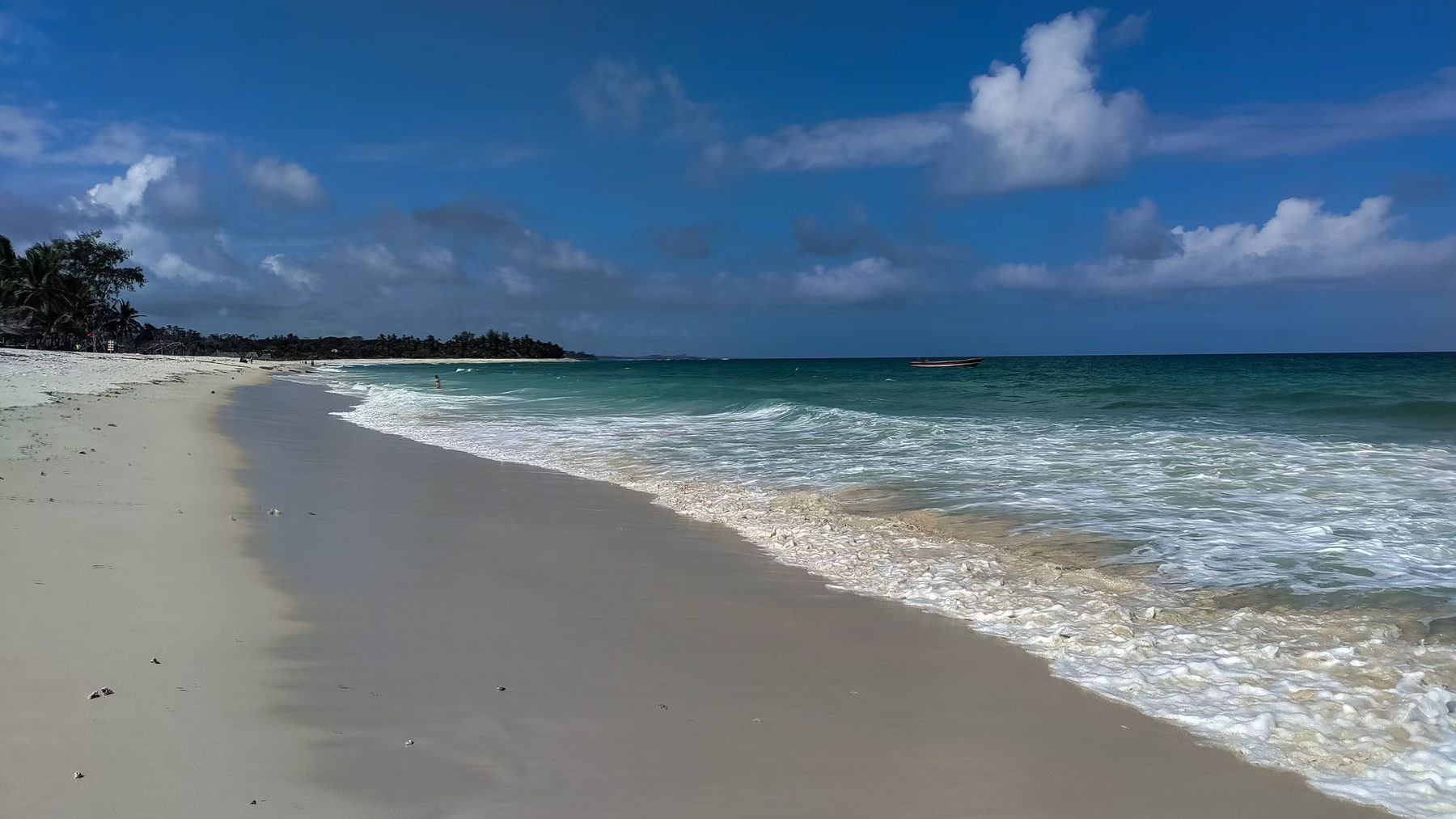 Coastal beach on the Kenyan coast